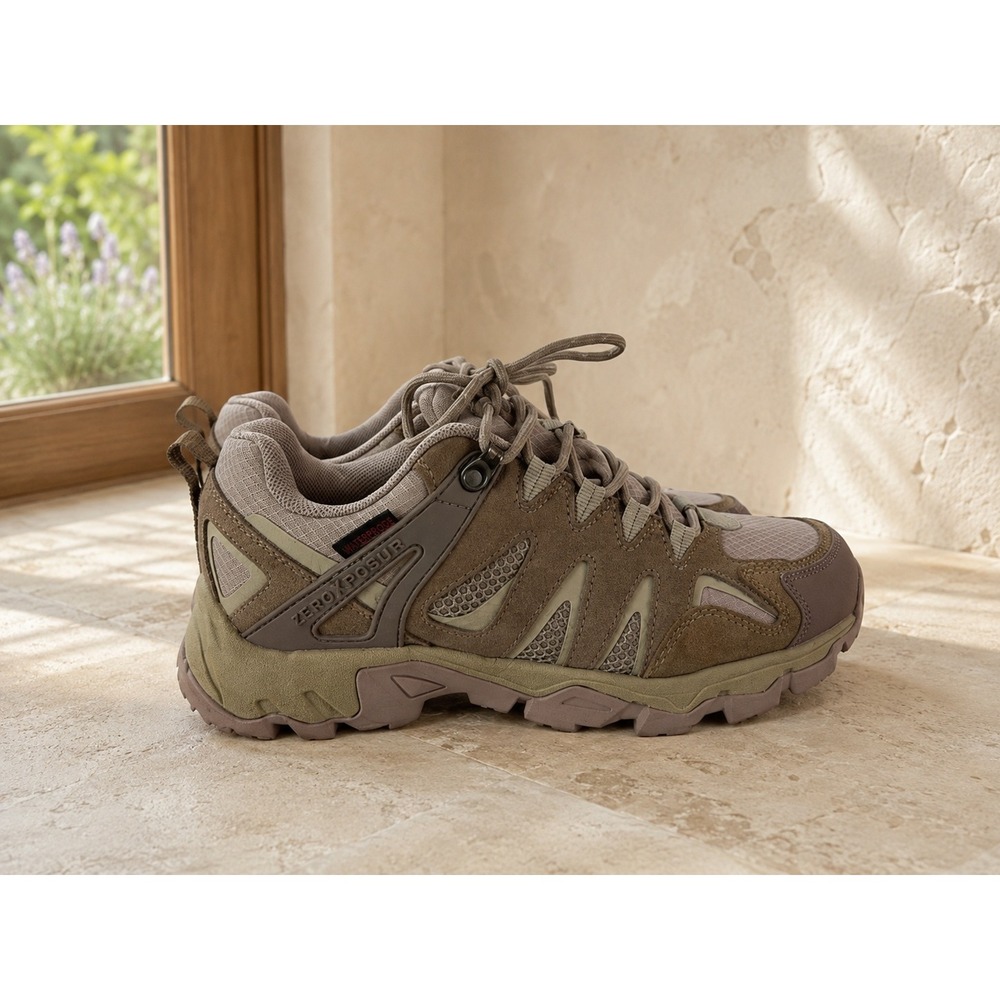 ZeroXposur Colorado Lo WP Hiker Women 8M Waterproof Trail Shoes Brown ZXF900011